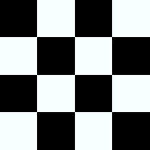 Suelo Vinílico Blanco y Negro Cuadros
